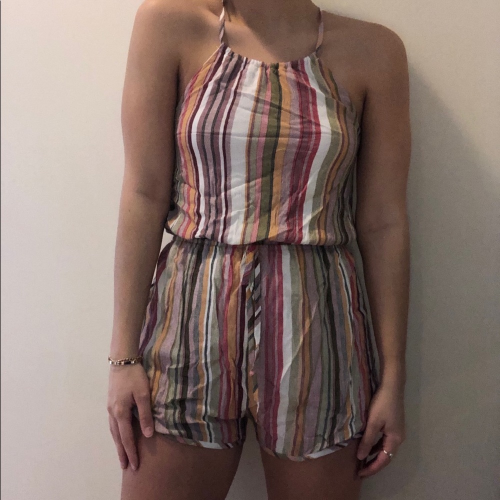 She + Sky colorful romper